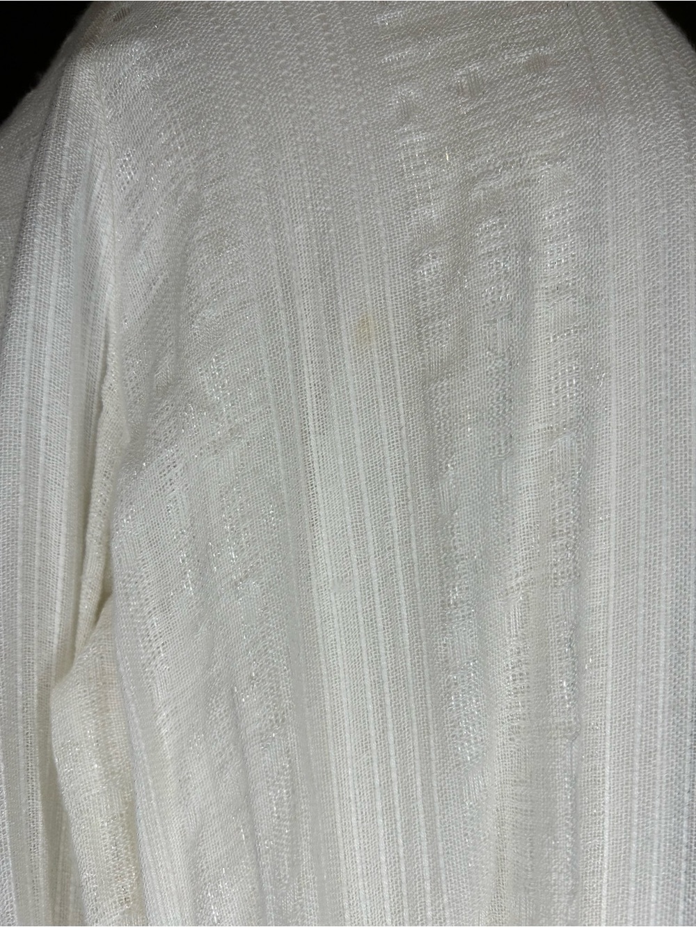 MAJORELLE Ivory Textured Wide-Leg Jumpsuit with Tie Waist - Picture 5 of 9